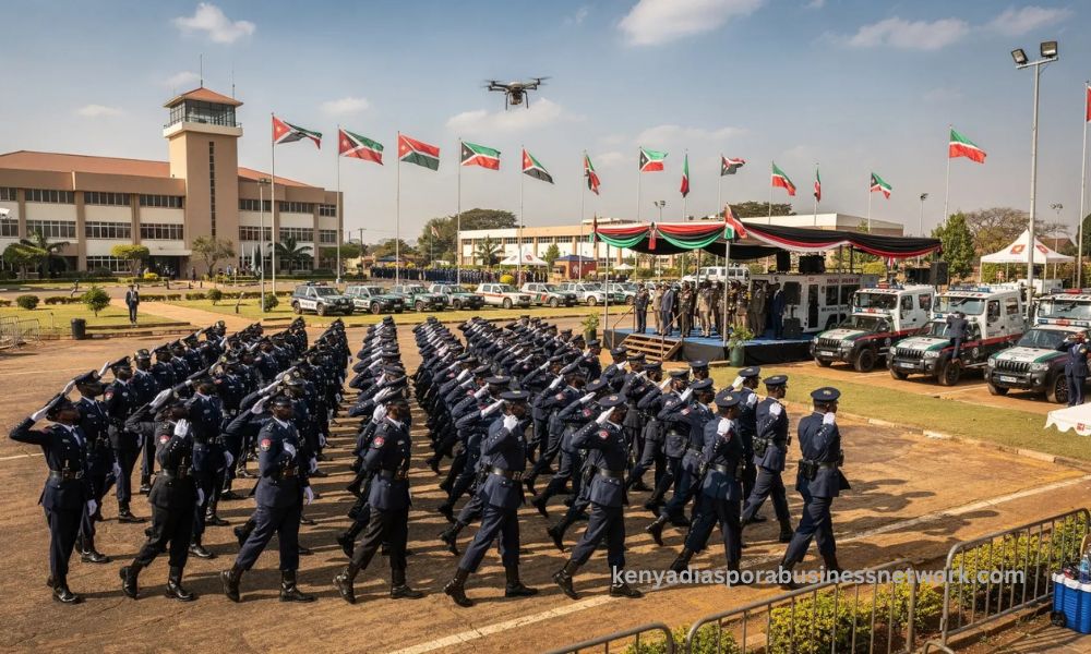 Murkomen dismisses claims of parallel units, says police reforms in top gear Administration Police recruits during a passing-out parade