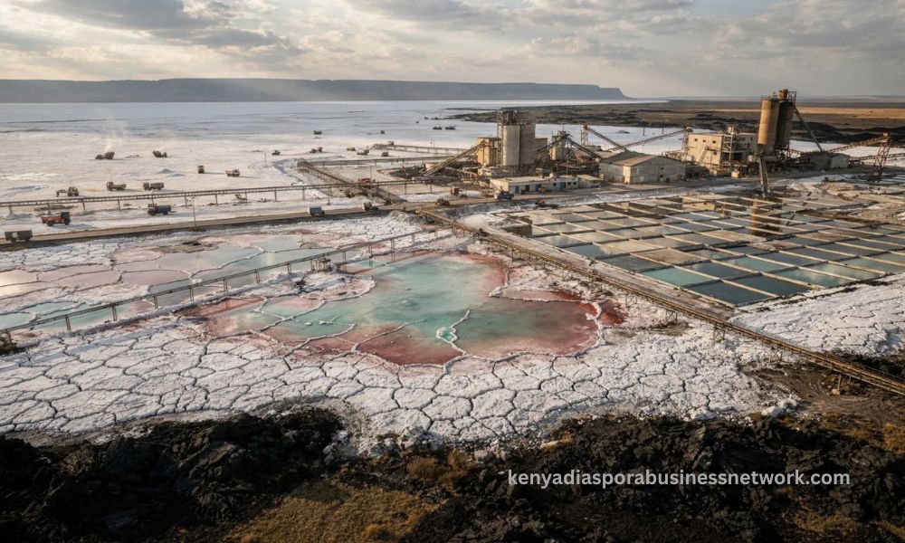 Ruto: Tata Chemicals’ Magadi mining contract was exploitative Lake Magadi salt flats and soda ash processing factory in Kajiado County, Kenya