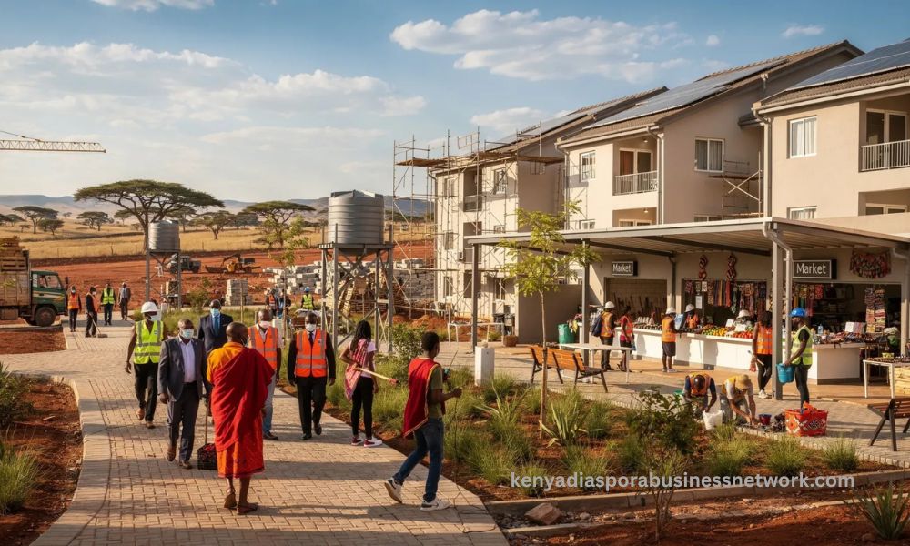 Affordable housing, modern markets take centre stage as Ruto tours Kajiado President William Ruto touring affordable housing and modern market development projects in Kajiado County