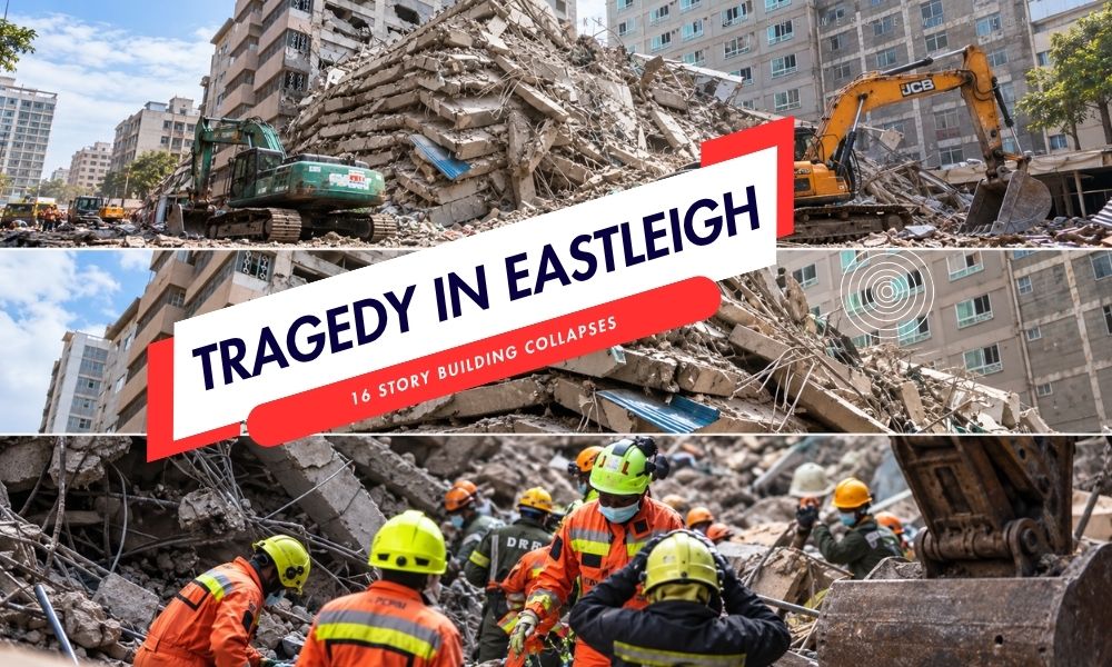 Building collapse in Eastleigh Kenya