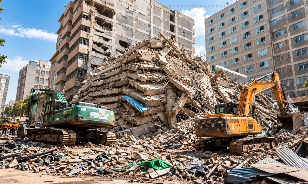 Rescue operations underway as building collapses in Eastleigh, Kenya